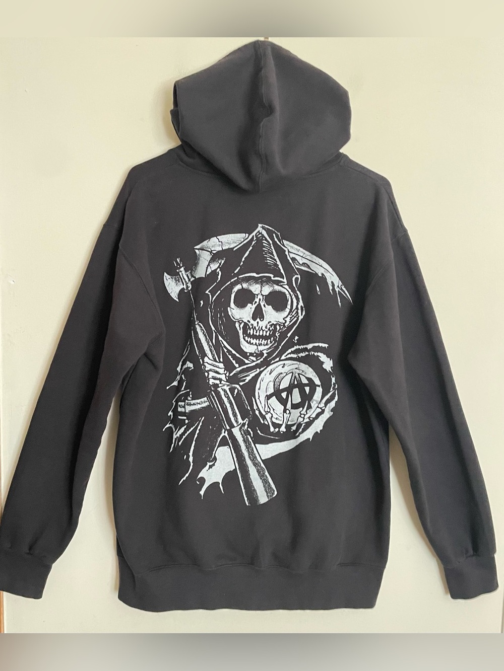 Men’s Sons of Anarchy Black Zip Up Hoodie
